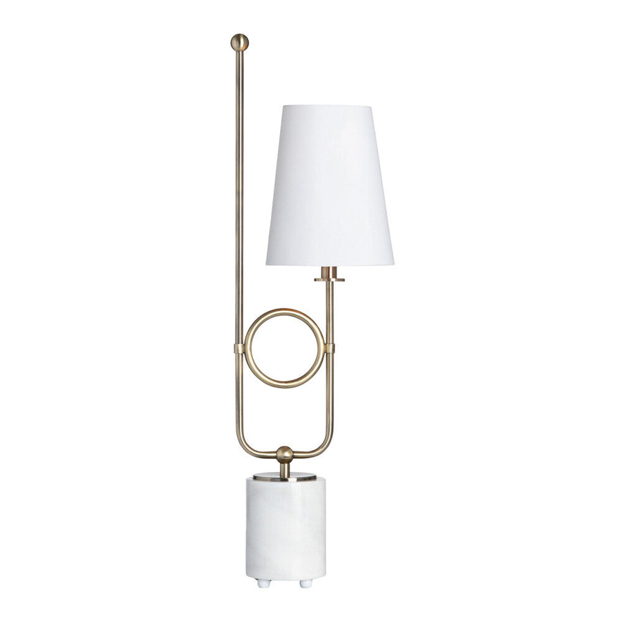 Modern Plated Brass Marble Table Lamp