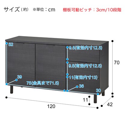 Sideboard (Etna 120SBR BK body)