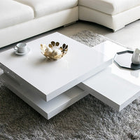 楽天 EXTENSION CENTER TABLE 天板回転式モダンデザインセンター