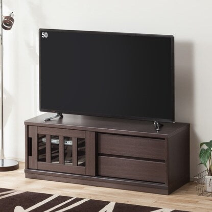 TV stand (Lowboard Akatsuki 120 DBR)