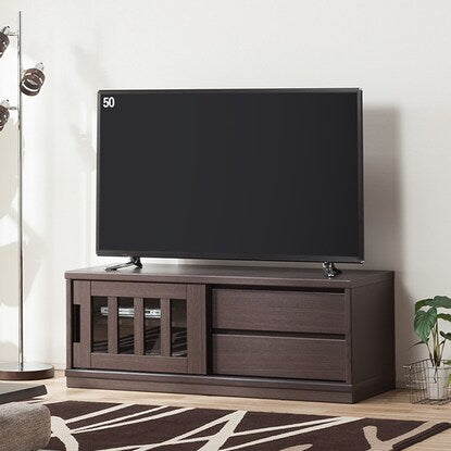 TV stand (Lowboard Akatsuki 120 DBR)