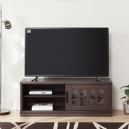 TV stand (Lowboard Akatsuki 120 DBR)