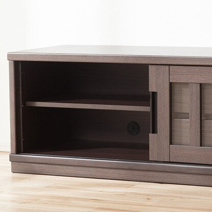 TV stand (Lowboard Akatsuki 120 DBR)