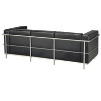 ニトリ(NITORI) 3人用合皮ソファ（グレコ LS-994 BK） - MIRUMU