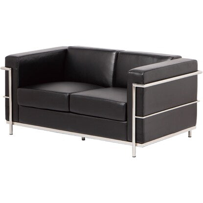 2-person synthetic leather sofa (Greco LS-994 BK)