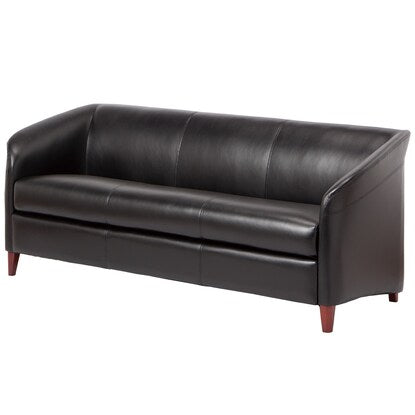 3-seater synthetic leather sofa (Abby LS925C BK)