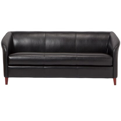 3-seater synthetic leather sofa (Abby LS925C BK)