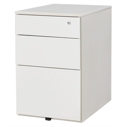 Wagon (3 shelves, HD-3F, cylinder lock, WH)