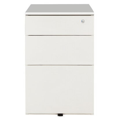 Wagon (3 shelves, HD-3F, cylinder lock, WH)