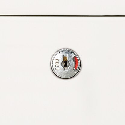 Wagon (3 shelves, HD-3F, cylinder lock, WH)