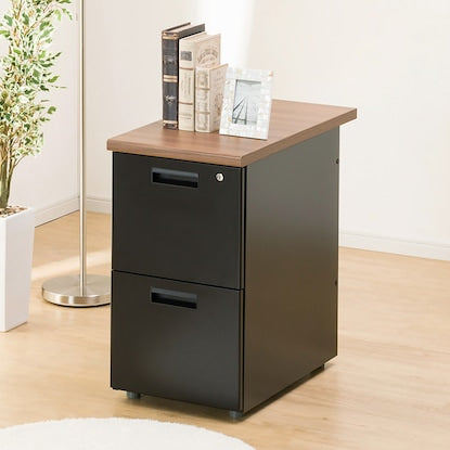 Side desk (2-tier GD-02 WN/BK)