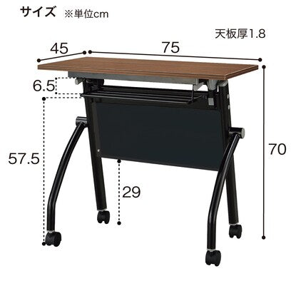 Conference table (NTM-7545 NF8-2 with back panel, OAK/W)