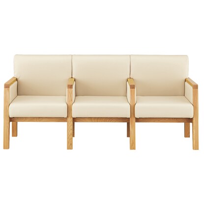 3-person lobby sofa (WD-01 with armrests LBR/IV)