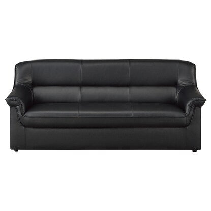 3-seater synthetic leather sofa (MS-101 BK)