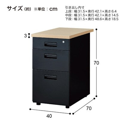 Side desk (3 shelves YJD-3 WH/WH)