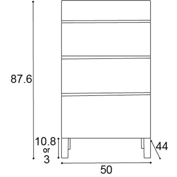 LECCE Side Chest [W50cm]