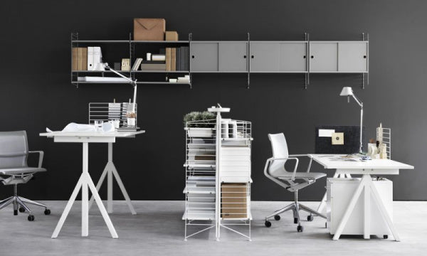 Height-adjustable work desk, 160 x 78 cm, white