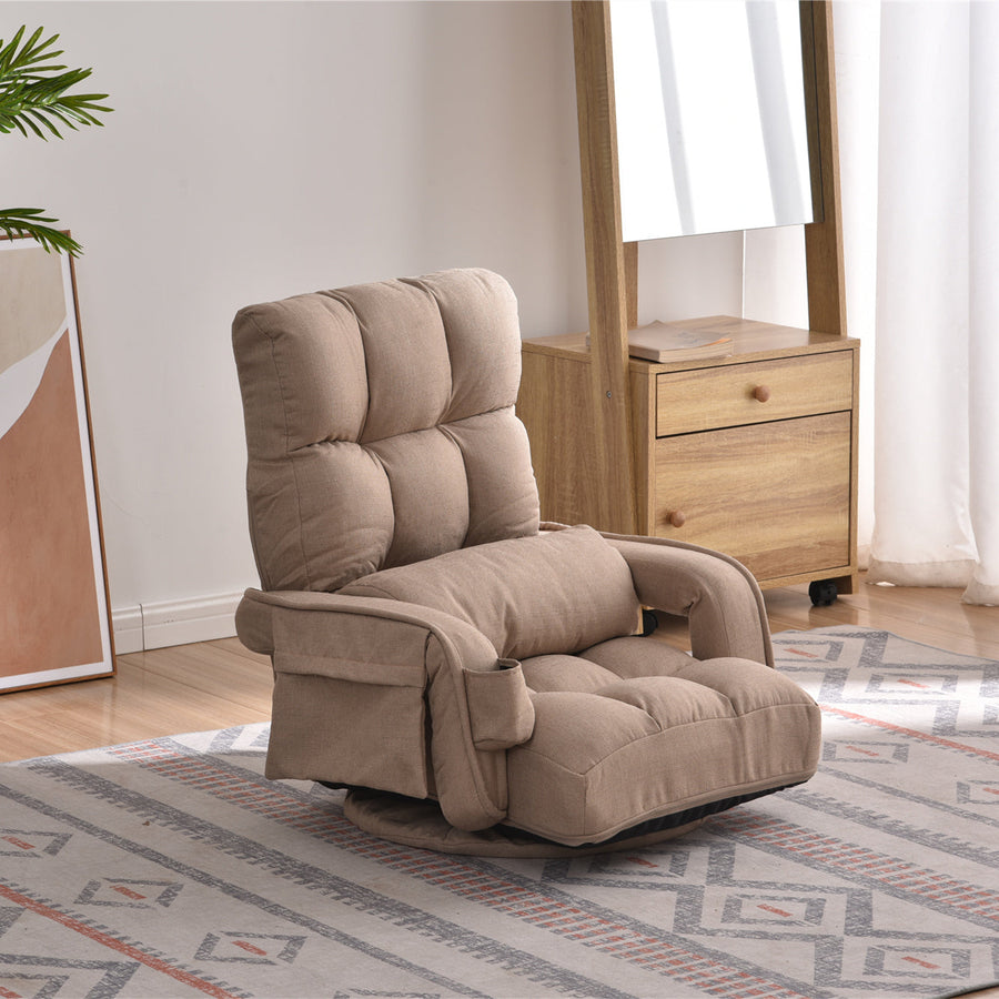 Swivel PU leather 1-seater sofa