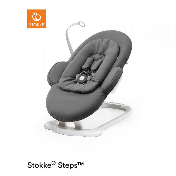 STEPS Bouncer Herringbone Gray with White Chassis