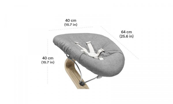 Nomi Newborn Set, Reversible, Gray/Gray Sand