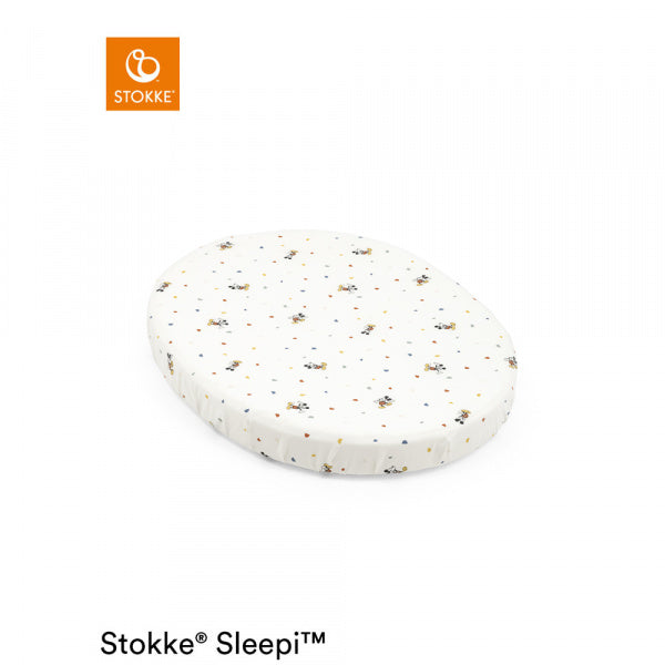 STOKKE SLEEPI ミニ フィットシーツ V3 ミッキー セレブレーション