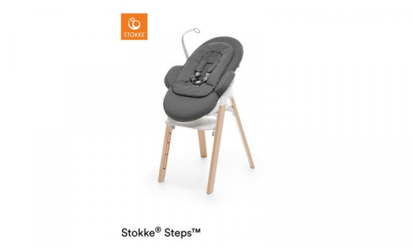 STOKKE STEPS Chair, White x Beech Natural