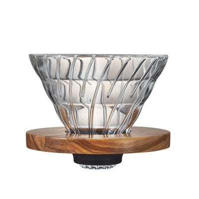 V60 Transparent Dripper Olive Wood 02