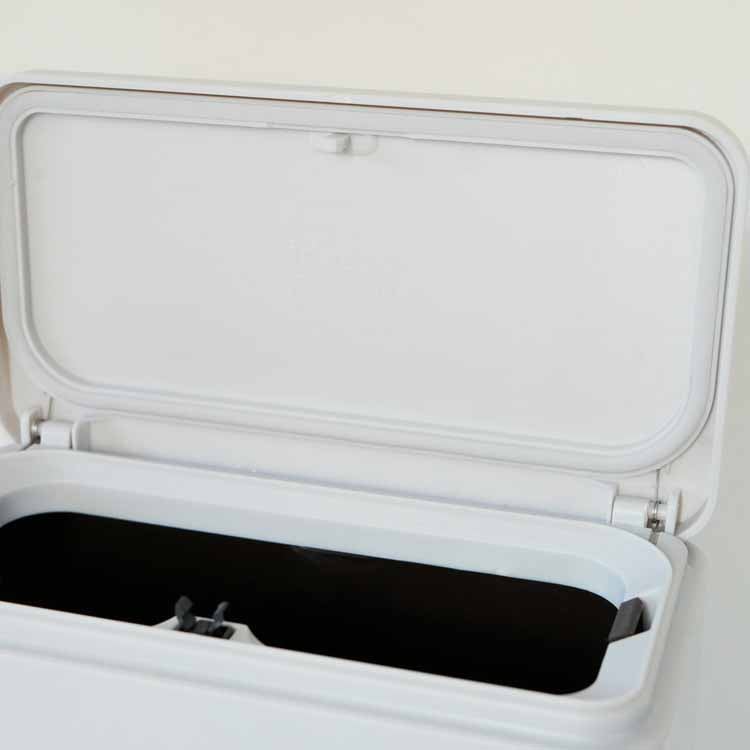 Tubelor Medium Flap Sealed Sanitary Trash Can, Gray