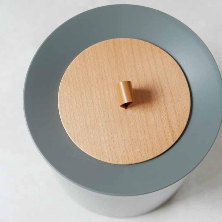TUBELOR HOMME Round Dustbin, Blue Gray
