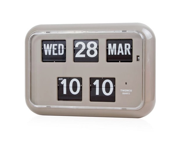 Calendar Clock QD-35 Gray デジタルカレンダークロック グレー