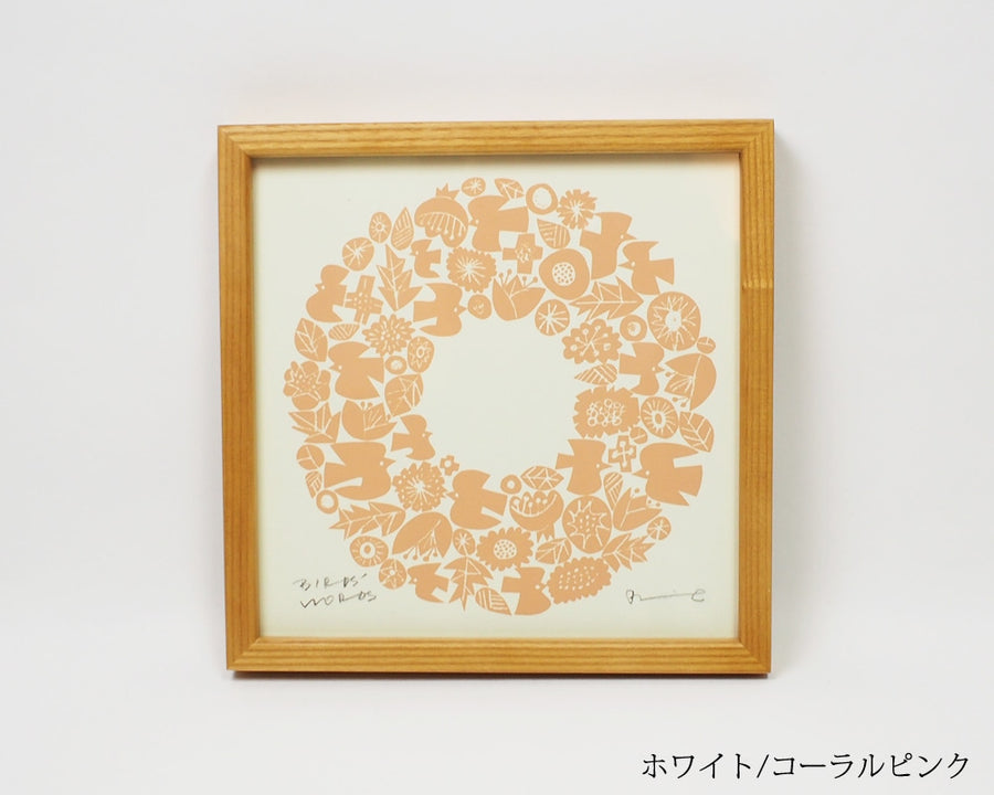 SILK SCREEN with FRAME WREATH シルクスクリーン リース