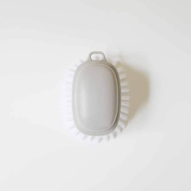 grey bath brush