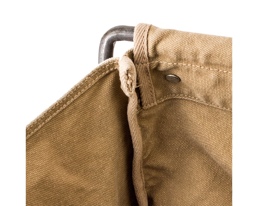 Laundry Bag with Iron Frame Beige ランドリーバッグ フレーム付 ベージュ
