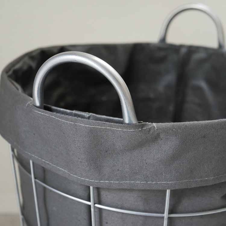 ランドリーストレージ ラウンド 33Ｌ グレー
