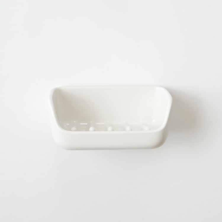 Magnetic soap dish, white
