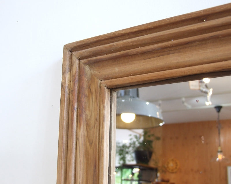 Teak Wood Figure Mirror チークウッド フィギュアミラー
