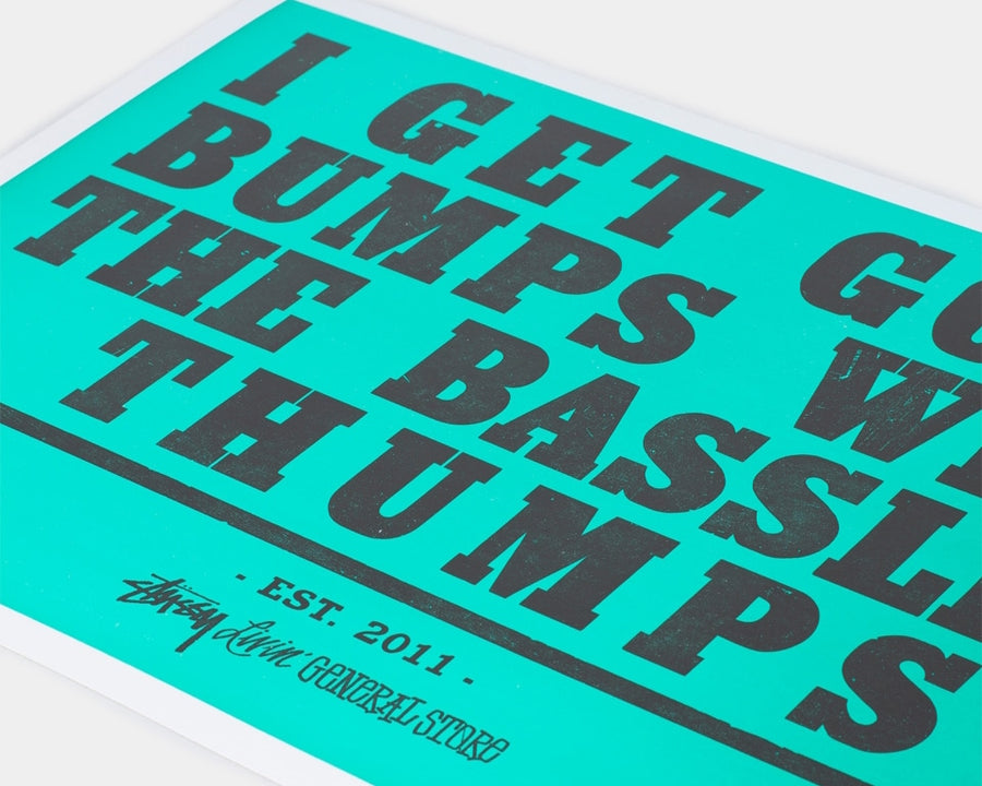 GS Letterpress Goose Bumps Poster by HORWINSKI PRINTING CO.