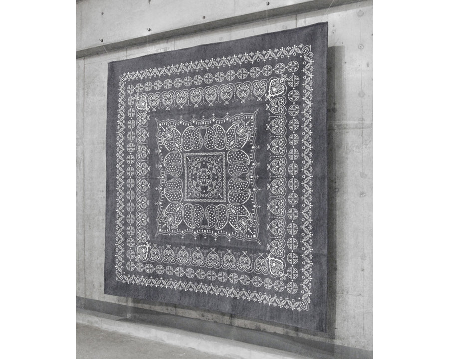 Leaf Bandana Rug Gray リーフバンダナラグ グレー 160×160cm