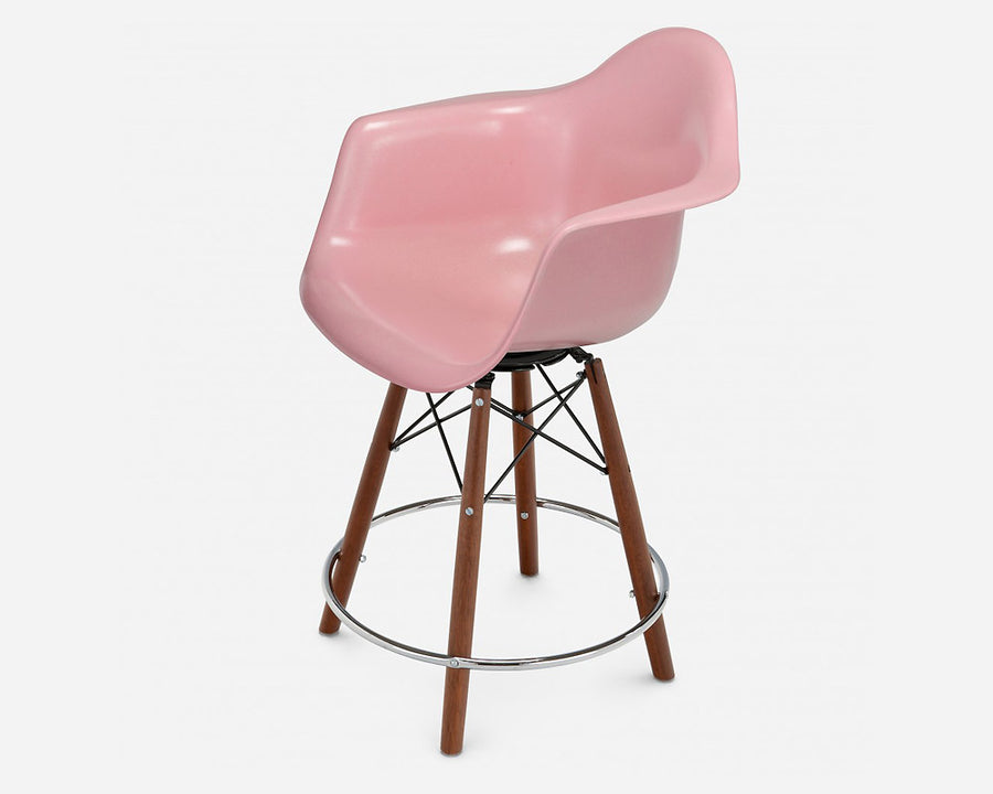 Fiberglass Arm Shell Chair PINK
