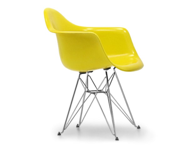 Fiberglass Arm Shell Chair YELLOW イエロー