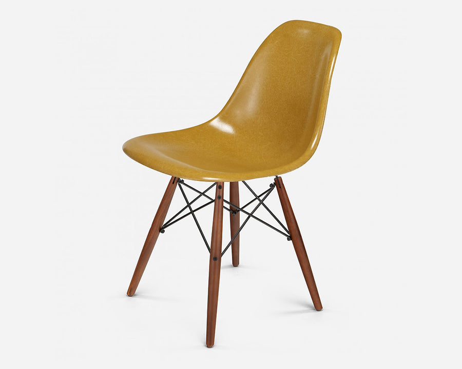 Fiberglass Side Shell Chair MUSTARD マスタード