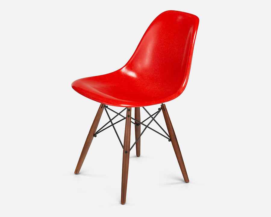 Fiberglass Side Shell Chair RED レッド