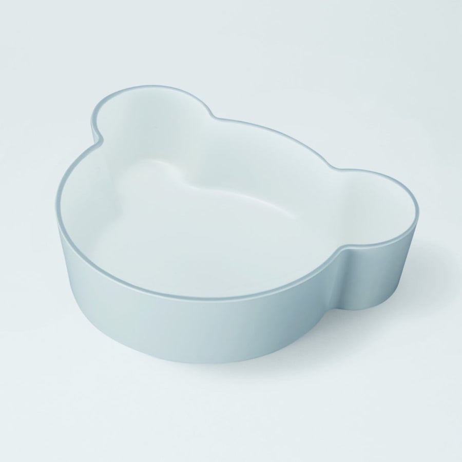 Kids Dish Gift Box with Bear Cutlery, Gray