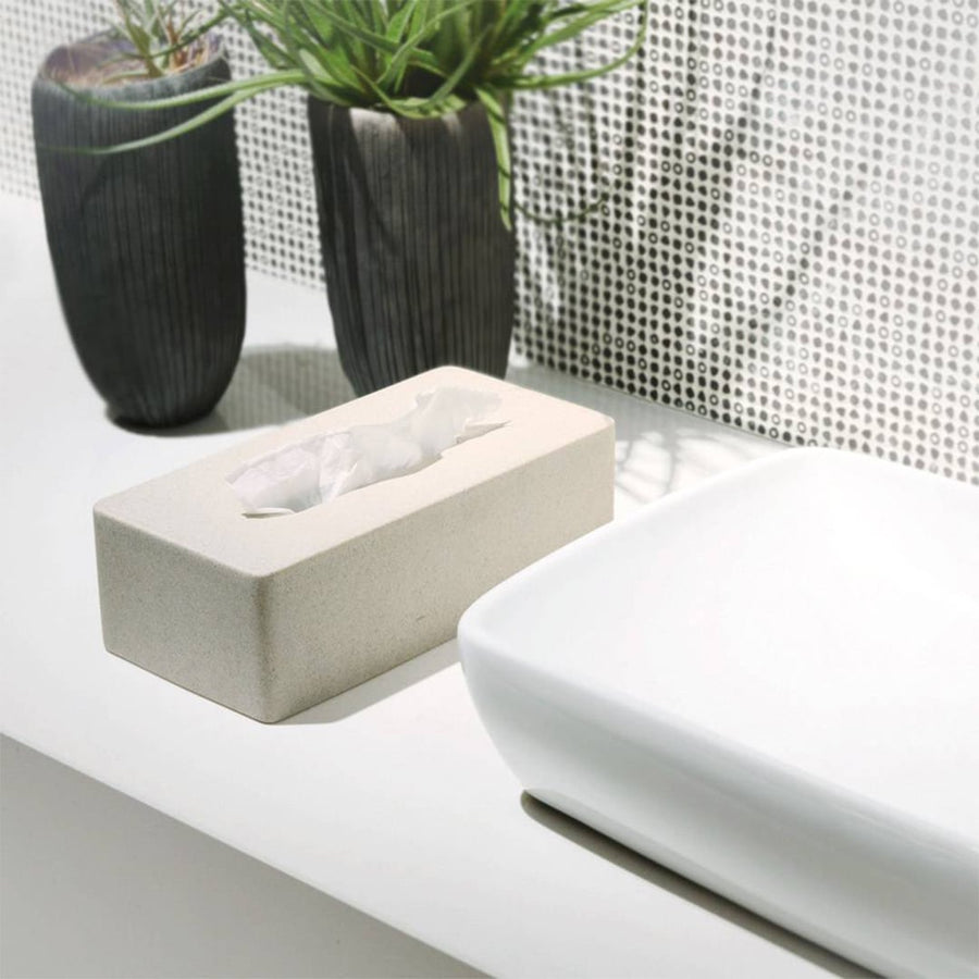 Bar Grande Tissue Case, Stone Sand Black