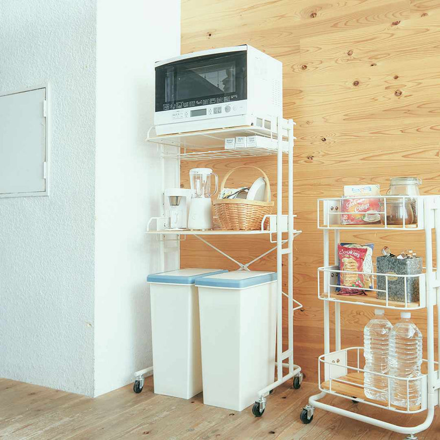 BY CAGE KITCHEN RACK White