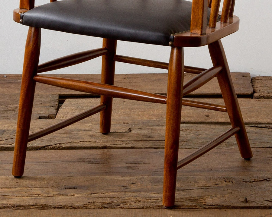 OAKS ARM CHAIR_PVC BLACK オークスアームチェア PVCブラック
