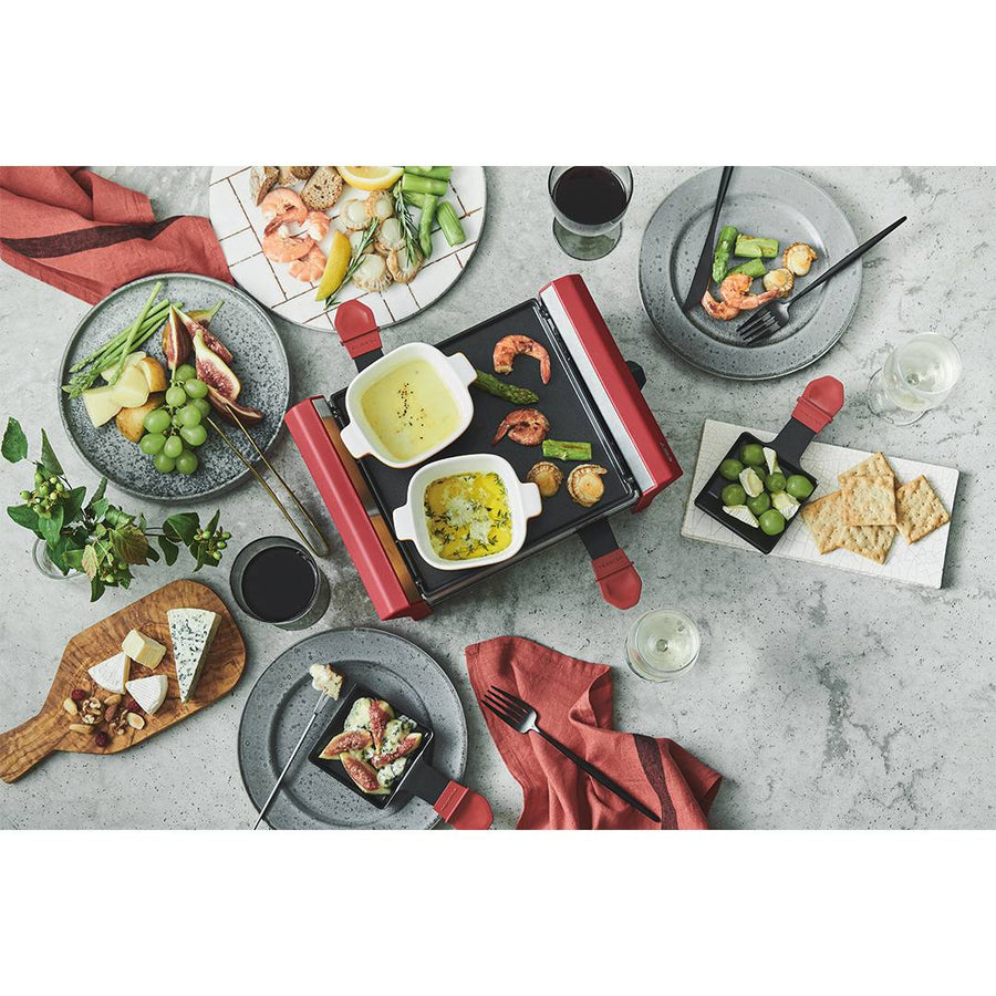 Raclette &amp; Fondue Maker Grand Melt Red