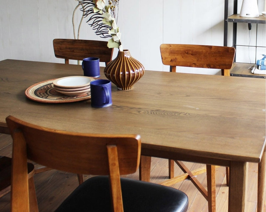 COLTON DINING TABLE ライトブラウン W155