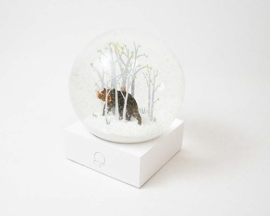 Snow Dome Fox and Bear クールスノーグローブス