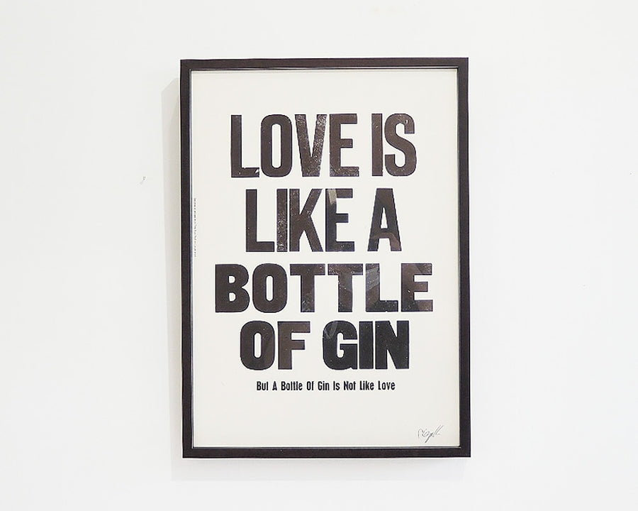 LOVE IS LOKE A BTTLE POSTER ラブイズライクアボトル ポスター